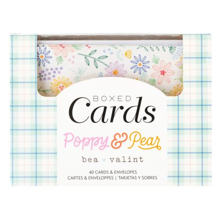 American Crafts Üdvözlőlap készlet - Bea Valint - Poppy and Pear - Boxed Cards (1 csomag)