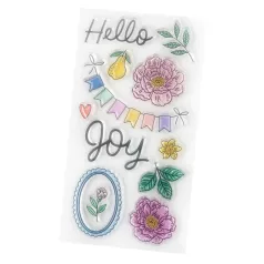   American Crafts Szilikonbélyegző - Bea Valint - Poppy and Pear - Clear Stamps (1 csomag)