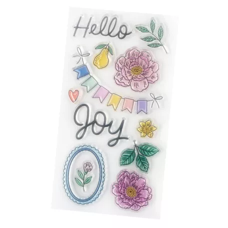 American Crafts Szilikonbélyegző - Bea Valint - Poppy and Pear - Clear Stamps (1 csomag)