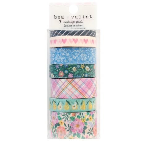 American Crafts Dekorációs ragasztószalag - Bea Valint - Poppy and Pear - Washi Tape - Embellishment (1 csomag)