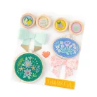 American Crafts Díszítőelem - Bea Valint - Poppy and Pear - Kit - Gold Foil - Embellishment (1 csomag)