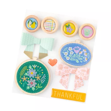 American Crafts Díszítőelem - Bea Valint - Poppy and Pear - Kit - Gold Foil - Embellishment (1 csomag)