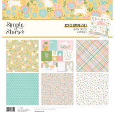   Simple Stories Scrapbook papírkészlet 12" (30 cm) - Collection Kit - Hoppy Easter (1 csomag)