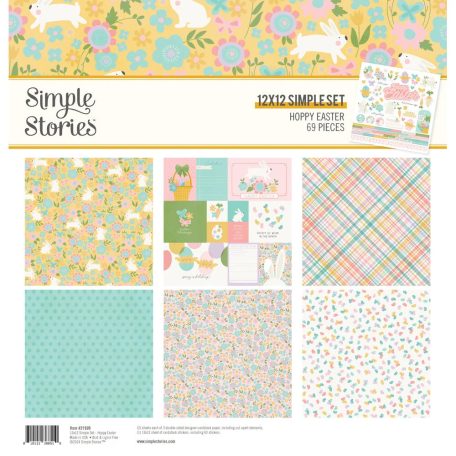 Simple Stories Scrapbook papírkészlet 12" (30 cm) - Collection Kit - Hoppy Easter (1 csomag)
