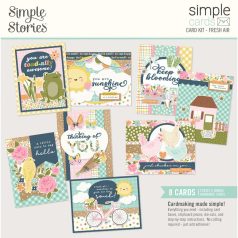   Simple Stories Kivágatok  - Simple Cards Kit - Fresh Air (1 csomag)