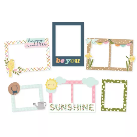 Simple Stories Chipboard  - Chipboard Frames - Fresh Air (1 csomag)