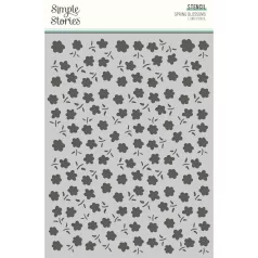   Simple Stories Stencil 6"x8" - Spring Blossoms - Fresh Air (1 db)