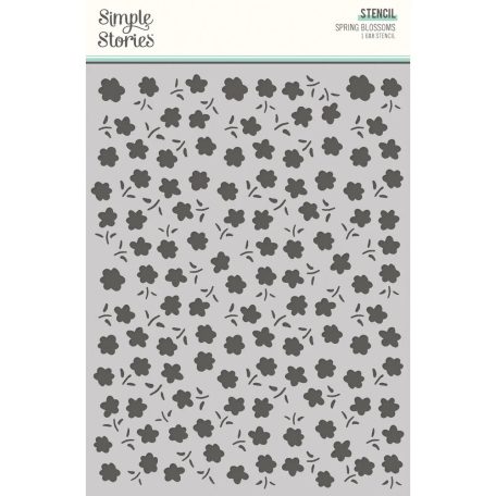 Simple Stories Stencil 6"x8" - Spring Blossoms - Fresh Air (1 db)