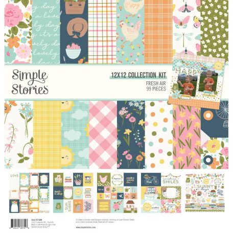 Simple Stories Scrapbook papírkészlet 12" (30 cm) - Collection Kit - Fresh Air (1 csomag)