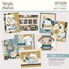   Simple Stories Kivágatok  - Simple Cards Kit - Remember (1 csomag)