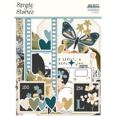   Simple Stories Kivágatok  - Big Bits & Pieces - Remember (1 csomag)