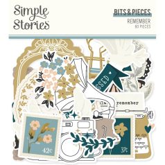   Simple Stories Kivágatok  - Bits & Pieces - Remember (1 csomag)