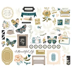   Simple Stories Kivágatok  - Bits & Pieces - Remember (1 csomag)