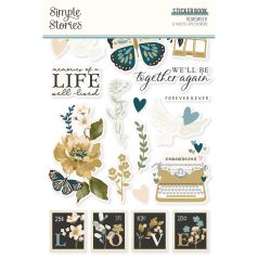 Simple Stories Matrica  - Sticker Book - Remember (12 ív)