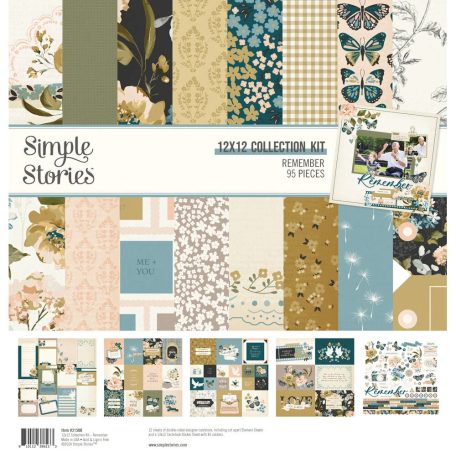 Simple Stories Scrapbook papírkészlet 12" (30 cm) - Collection Kit - Remember (1 csomag)