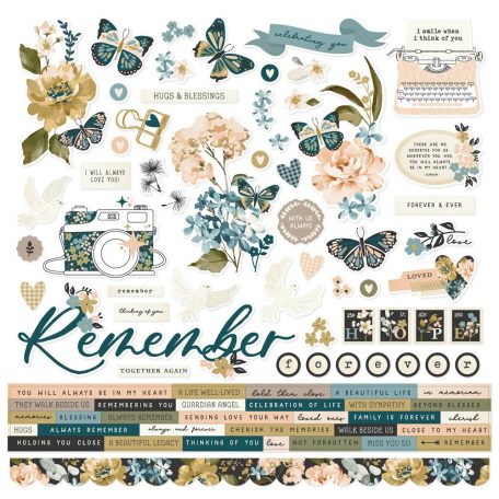 Simple Stories Scrapbook papírkészlet 12" (30 cm) - Collection Kit - Remember (1 csomag)