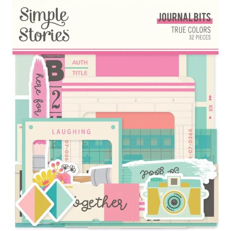 Simple Stories Kivágatok  - Journal Bits & Pieces - True Colors (1 csomag)