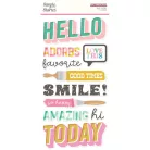 Simple Stories Matrica  - Foam Stickers - True Colors (2 ív)