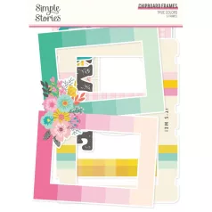   Simple Stories Chipboard  - Chipboard Frames - True Colors (1 csomag)