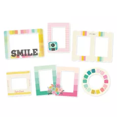   Simple Stories Chipboard  - Chipboard Frames - True Colors (1 csomag)