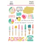 Simple Stories Matrica  - Rub-Ons - True Colors (2 ív)