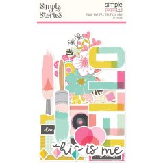   Simple Stories Kivágatok  - Simple Pages Pieces - True Colors (1 csomag)