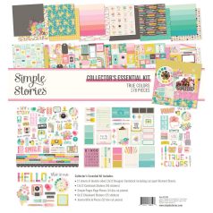   Simple Stories Scrapbook papírkészlet 12" (30 cm) - Collector's Essential Kit - True Colors (1 csomag)