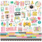 Simple Stories Scrapbook papírkészlet 12" (30 cm) - Collection Kit - True Colors (1 csomag)