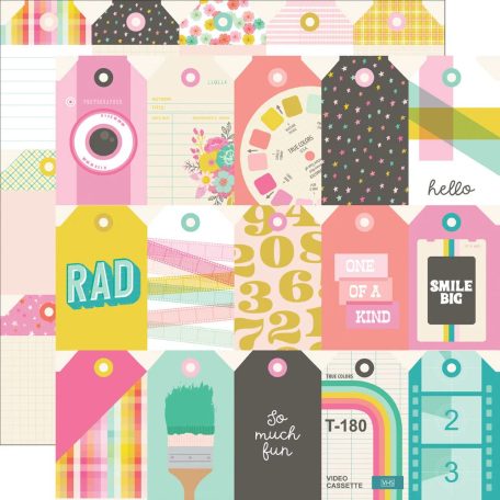 Simple Stories Scrapbook papírkészlet 12" (30 cm) - Collection Kit - True Colors (1 csomag)