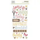 Simple Stories Matrica  - Foam Stickers - Simple Vintage Spring Garden (2 ív)