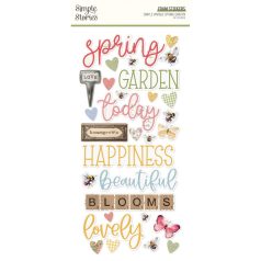   Simple Stories Matrica  - Foam Stickers - Simple Vintage Spring Garden (2 ív)