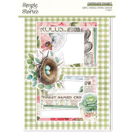 Simple Stories Chipboard  - Chipboard Frames - Simple Vintage Spring Garden (1 csomag)