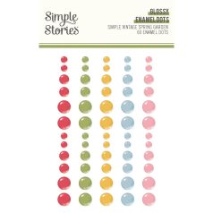   Simple Stories Díszítőelem  - Enamel Dots - Simple Vintage Spring Garden (1 ív)
