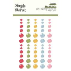   Simple Stories Díszítőelem  - Enamel Dots - Simple Vintage Spring Garden (1 ív)