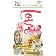   Simple Stories Kivágatok  - Simple Pages Pieces - Simple Vintage Spring Garden (1 csomag)
