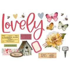   Simple Stories Kivágatok  - Simple Pages Pieces - Simple Vintage Spring Garden (1 csomag)