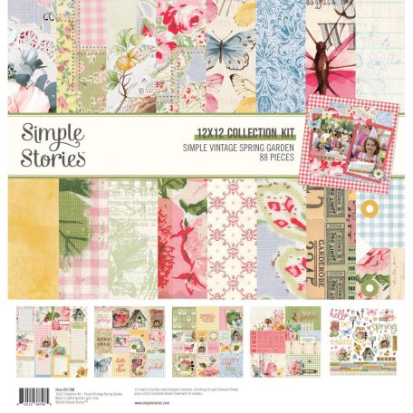 Simple Stories Scrapbook papírkészlet 12" (30 cm) - Collection Kit - Simple Vintage Spring Garden (1 csomag)
