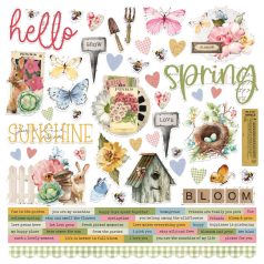   Simple Stories Scrapbook papírkészlet 12" (30 cm) - Collection Kit - Simple Vintage Spring Garden (1 csomag)