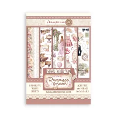   Stamperia Washi matrica  - Romance Forever -  Washi Pad (8 ív)