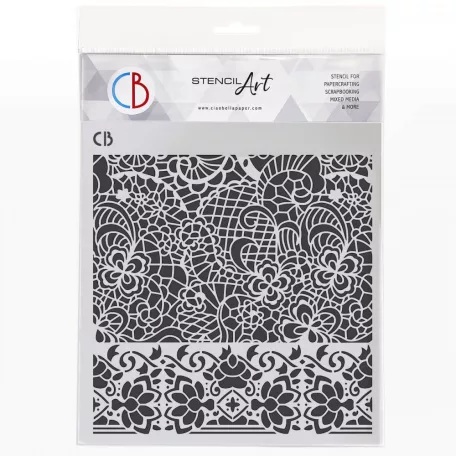 Ciao Bella Stencil 8" (20 cm) - Always & Forever - Love affair - Texture Stencil (1 db)