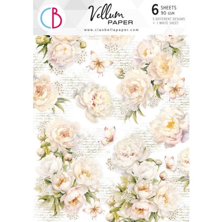 Ciao Bella Vellum papírkészlet A4 - Always & Forever - Vellum Paper Patterns (6 ív)