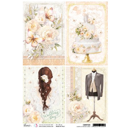 Ciao Bella Rizspapír A4 - Always & Forever - Always and Forever cards - Rice Paper (1 ív)