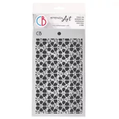   Ciao Bella Stencil 5"x8" (13x20cm) - Midnight Spell - Vintage Filigree Pattern - Texture Stencil (1 db)