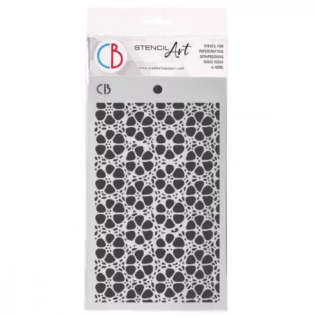 Ciao Bella Stencil 5"x8" (13x20cm) - Midnight Spell - Vintage Filigree Pattern - Texture Stencil (1 db)