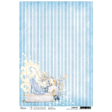 Ciao Bella Rizspapír A4 - Midnight Spell - Glass Slipper Elegance - Rice Paper (1 ív)
