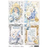   Ciao Bella Rizspapír A4 - Midnight Spell - Midnight spell cards - Rice Paper (1 ív)