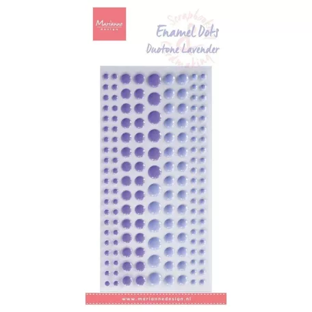 Marianne Design Díszítő pötty - Duotone Lavender - Enamel dots (1 csomag)