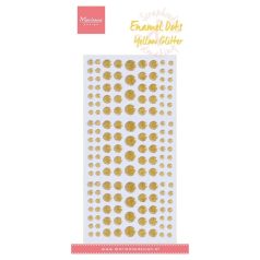   Marianne Design Díszítő pötty - Yellow glitter - Enamel dots (1 csomag)