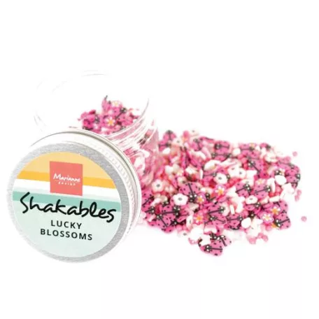 Marianne Design Díszítőelem rázóablakhoz - Shakables, Lucky blossoms - Shaker elements (1 csomag)