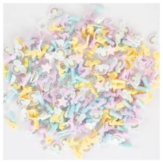   Marianne Design Díszítőelem rázóablakhoz - Shakables, Over the rainbow - Shaker elements (1 csomag)